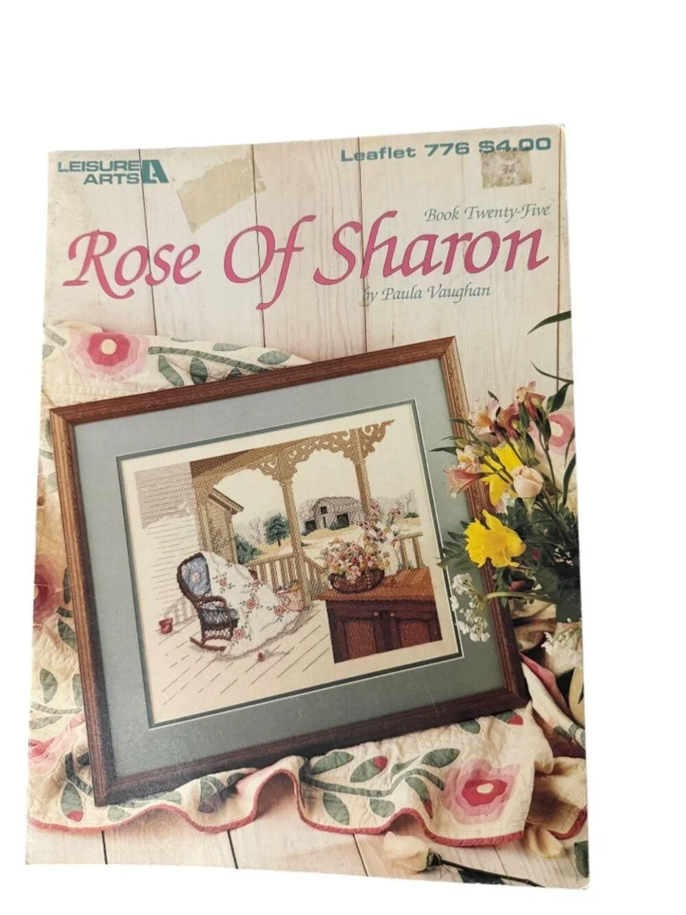 Vintage Leisure Arts Cross-Stitch Leaflets Lot of 12 by Paula Vaughan